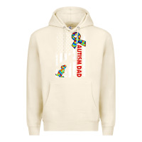 Tofu mens distressed dinosaur autism dad usa flag Premium Hoodie - artisFamous