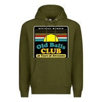 Army Green mens old balls club 40 years awesome Premium Hoodie - artisFamous