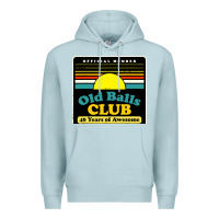 Blue Mist mens old balls club 40 years awesome Premium Hoodie - artisFamous