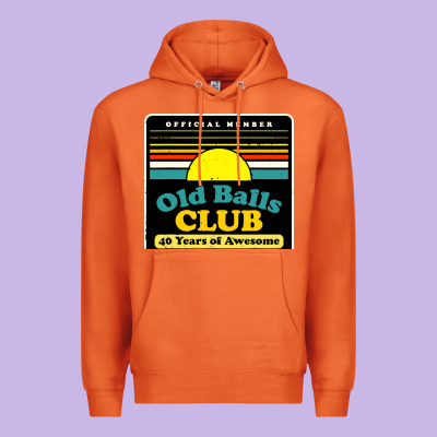 Mens Old Balls Club 40 Years Awesome Premium Hoodie Designed By Artisfamous