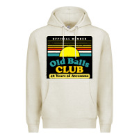 Oatmeal Heather mens old balls club 40 years awesome Premium Hoodie - artisFamous