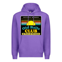 Purple mens old balls club 40 years awesome Premium Hoodie - artisFamous