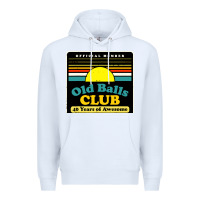 White mens old balls club 40 years awesome Premium Hoodie - artisFamous