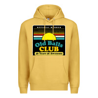 Antique Gold mens old balls club 40 years awesome Premium Hoodie - artisFamous