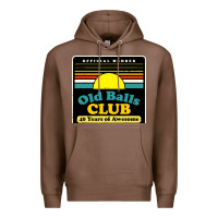 Chestnut mens old balls club 40 years awesome Premium Hoodie - artisFamous