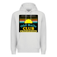 Dove Grey mens old balls club 40 years awesome Premium Hoodie - artisFamous
