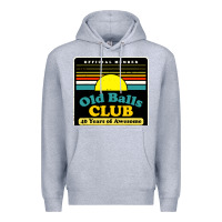 Heather Grey mens old balls club 40 years awesome Premium Hoodie - artisFamous