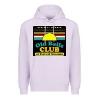 Lilac mens old balls club 40 years awesome Premium Hoodie - artisFamous