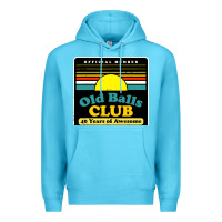 Ocean Blue mens old balls club 40 years awesome Premium Hoodie - artisFamous