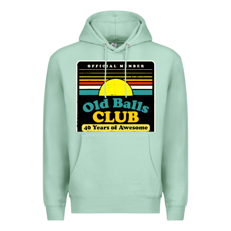 Mens Old Balls Club 40 Years Awesome Premium Hoodie by artisFamous | Teevron