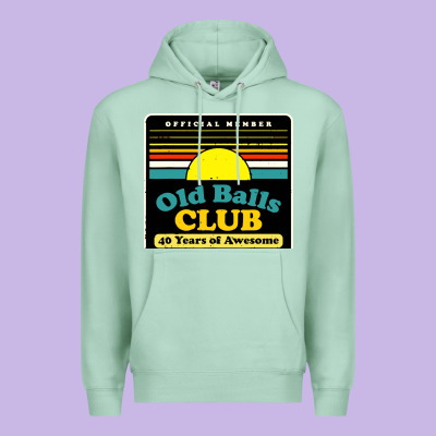 Mens Old Balls Club 40 Years Awesome Premium Hoodie Designed By Artisfamous
