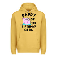 Antique Gold mens peppa pig daddy of the birthday Premium Hoodie - artisFamous