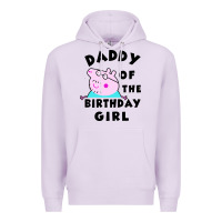 Lilac mens peppa pig daddy of the birthday Premium Hoodie - artisFamous