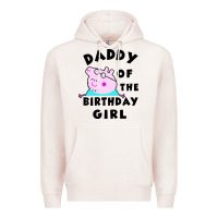 Pale Pink mens peppa pig daddy of the birthday Premium Hoodie - artisFamous