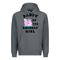 Rock mens peppa pig daddy of the birthday Premium Hoodie - artisFamous