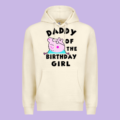 Mens Peppa Pig Daddy Of The Birthday Premium Hoodie Designed By Artisfamous