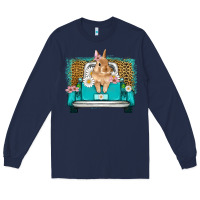 Navy easter bunny truck Long Sleeve Tee - Artiststas
