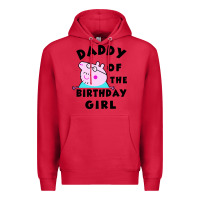 Cardinal mens peppa pig daddy of the birthday Premium Hoodie - artisFamous