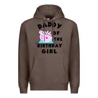 Coffee mens peppa pig daddy of the birthday Premium Hoodie - artisFamous