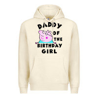 Sandshell mens peppa pig daddy of the birthday Premium Hoodie - artisFamous