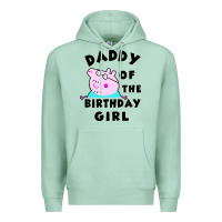 Seafoam mens peppa pig daddy of the birthday Premium Hoodie - artisFamous