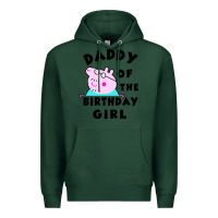 Sports Green mens peppa pig daddy of the birthday Premium Hoodie - artisFamous