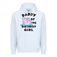 White mens peppa pig daddy of the birthday Premium Hoodie - artisFamous
