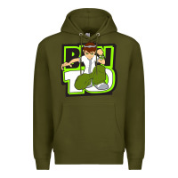 Army Green ben tennyson ben 10 Premium Hoodie - artisFamous