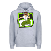 Heather Grey ben tennyson ben 10 Premium Hoodie - artisFamous