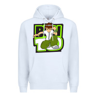White ben tennyson ben 10 Premium Hoodie - artisFamous