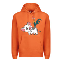 Carrot hei hei rooster and pig funny cartoon Premium Hoodie - artisFamous