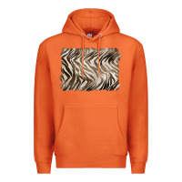 Carrot brown zebra pattern background Premium Hoodie - BarkalooDesign