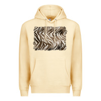 Pina Colada brown zebra pattern background Premium Hoodie - BarkalooDesign