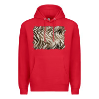 Red brown zebra pattern background Premium Hoodie - BarkalooDesign