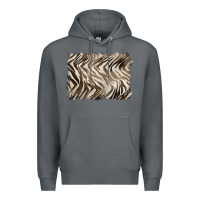 Rock brown zebra pattern background Premium Hoodie - BarkalooDesign
