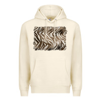 Tofu brown zebra pattern background Premium Hoodie - BarkalooDesign