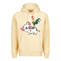Pina Colada hei hei rooster and pig funny cartoon Premium Hoodie - artisFamous