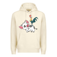 Sandshell hei hei rooster and pig funny cartoon Premium Hoodie - artisFamous