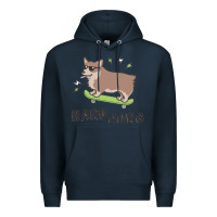 Navy hard corg Premium Hoodie - artisFamous