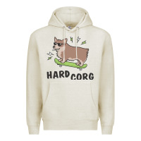 Oatmeal Heather hard corg Premium Hoodie - artisFamous