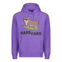 Purple hard corg Premium Hoodie - artisFamous