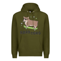 Army Green hard corg Premium Hoodie - artisFamous