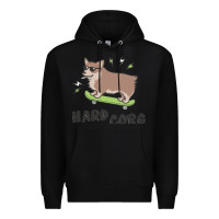 Black hard corg Premium Hoodie - artisFamous