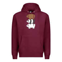 Burgundy we bare bears the movie Premium Hoodie - artisFamous