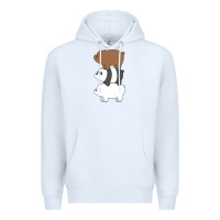 White we bare bears the movie Premium Hoodie - artisFamous