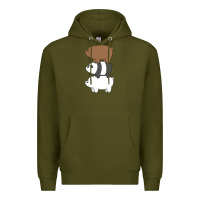 Army Green we bare bears the movie Premium Hoodie - artisFamous