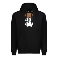 Black we bare bears the movie Premium Hoodie - artisFamous
