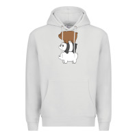Dove Grey we bare bears the movie Premium Hoodie - artisFamous