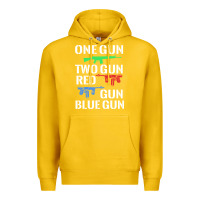 Lemon one gun two gun red gun blue gun Premium Hoodie - artisFamous