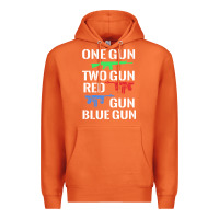 Carrot one gun two gun red gun blue gun Premium Hoodie - artisFamous
